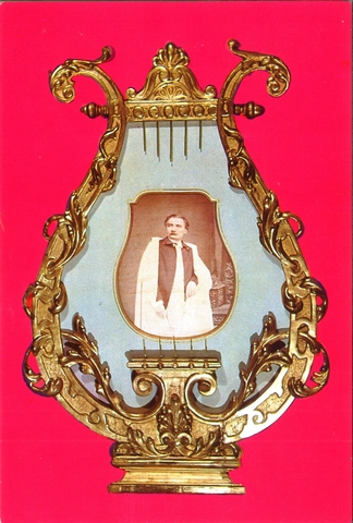 15 - Muzeul scriitorilor Ion Heliade Radulescu, 1802-1872, portret din 1868, omagiul Societatii Filarmonice